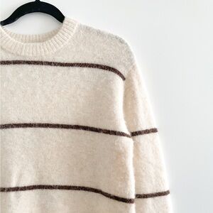 Wilfred Free Striped Alpaca Blend Sweater Dress